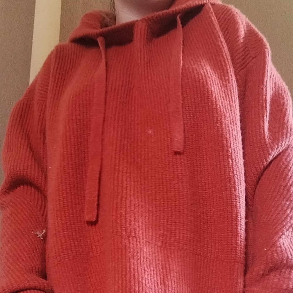 Knitted hoodie
